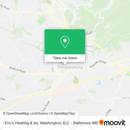 Eric's Heating & Air map