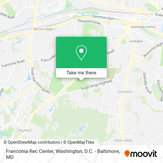 Franconia Rec Center map