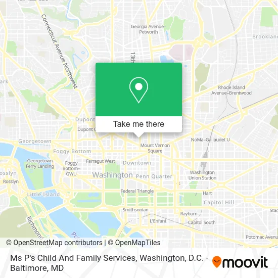 Ms P's Child And Family Services map
