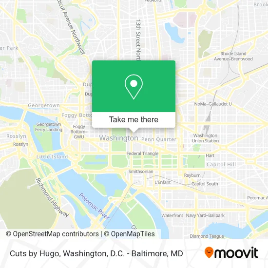 Cuts by Hugo map