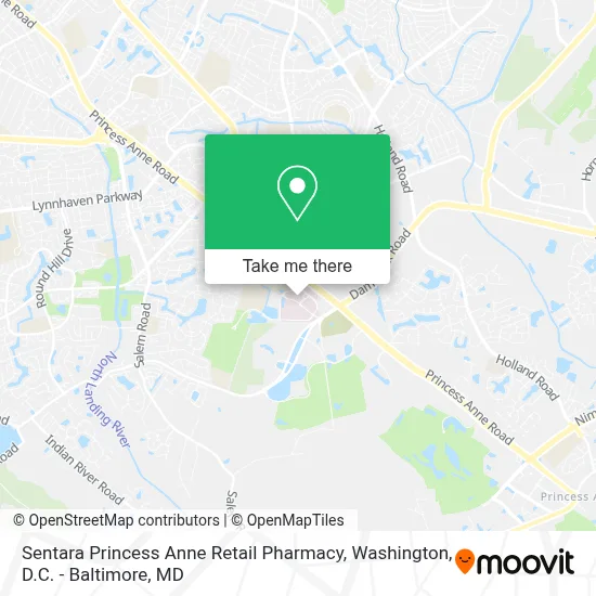 Sentara Princess Anne Retail Pharmacy map