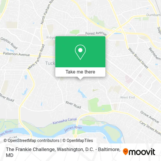 The Frankie Challenge map
