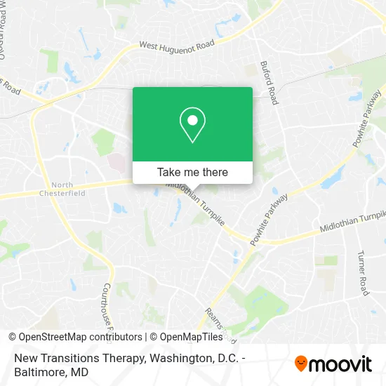New Transitions Therapy map