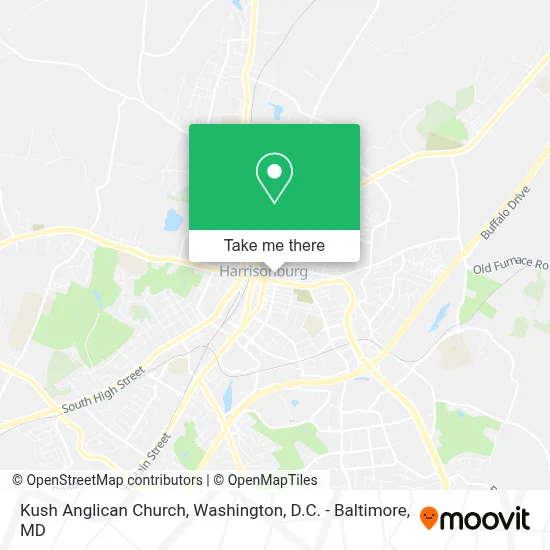 Kush Anglican Church map