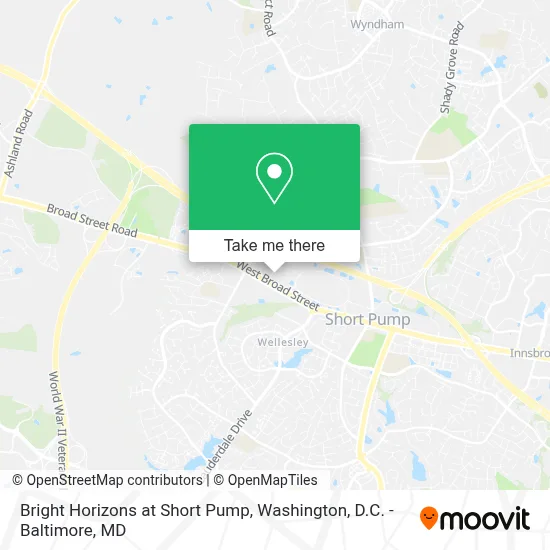 Bright Horizons at Short Pump map