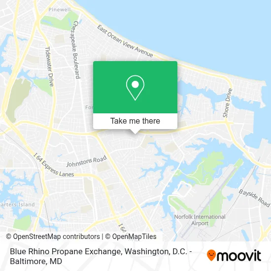 Blue Rhino Propane Exchange map