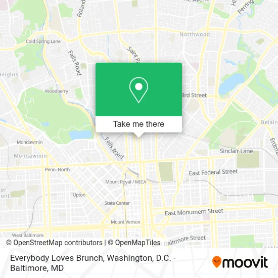 Everybody Loves Brunch map