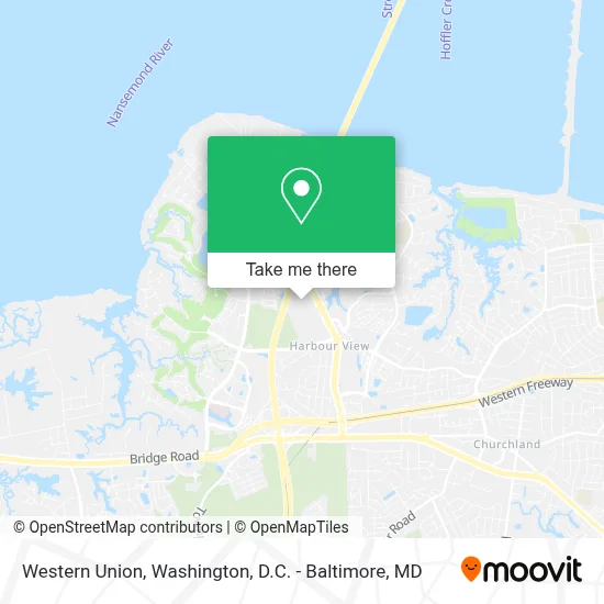 Western Union map