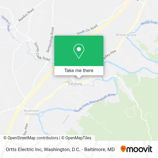 Ortts Electric Inc map
