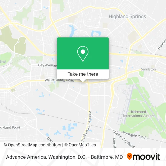 Advance America map