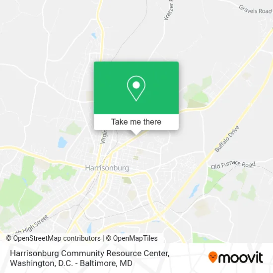 Harrisonburg Community Resource Center map