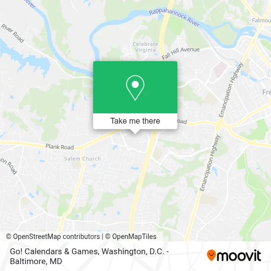 Go! Calendars & Games map