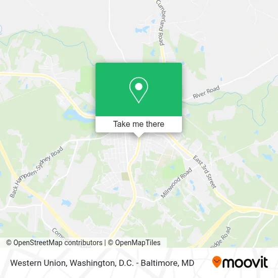 Western Union map