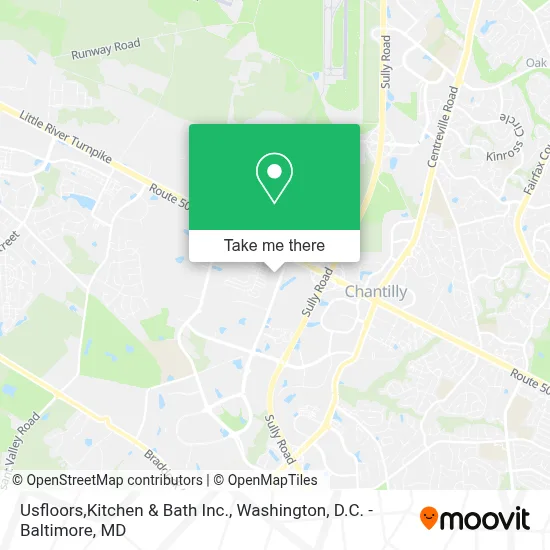 Usfloors,Kitchen & Bath Inc. map