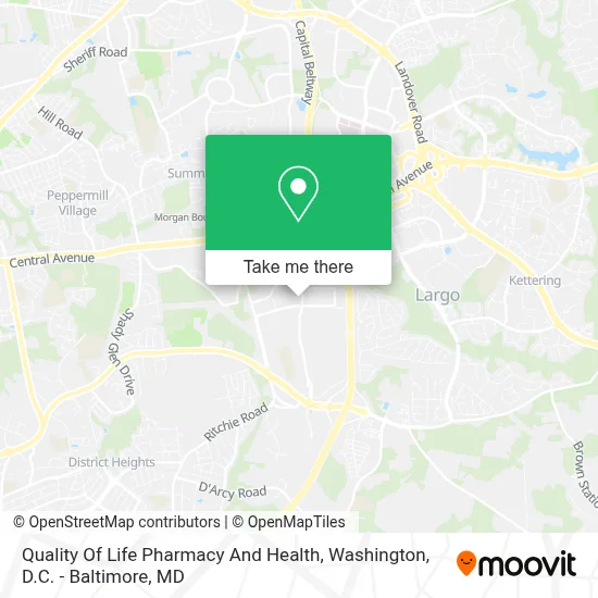 Quality Of Life Pharmacy And Health map