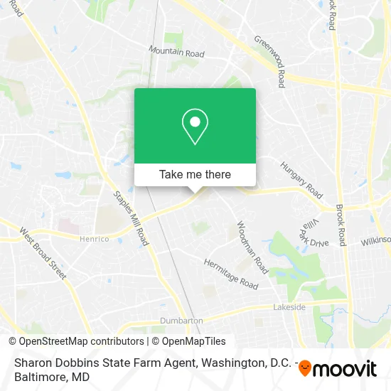 Sharon Dobbins State Farm Agent map