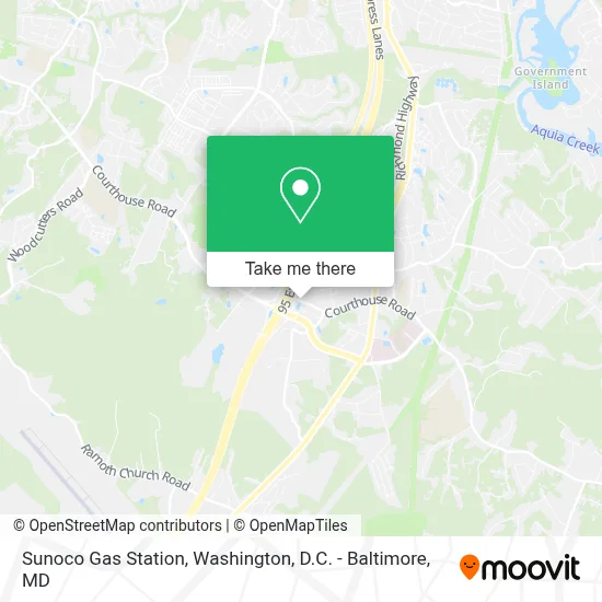 Sunoco Gas Station map