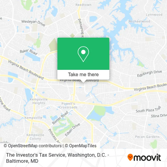The Investor's Tax Service map