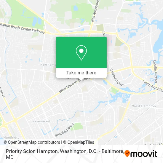 Priority Scion Hampton map