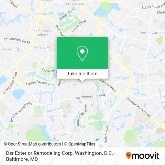 Dsr Exterior Remodeling Corp map