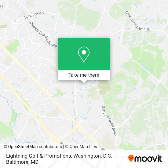 Lightning Golf & Promotions map