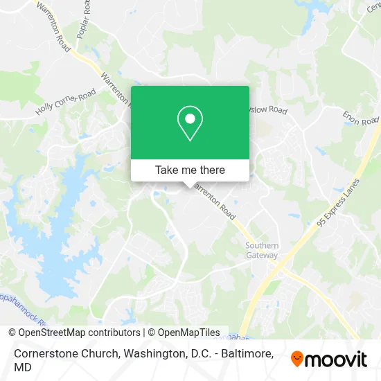 Cornerstone Church map
