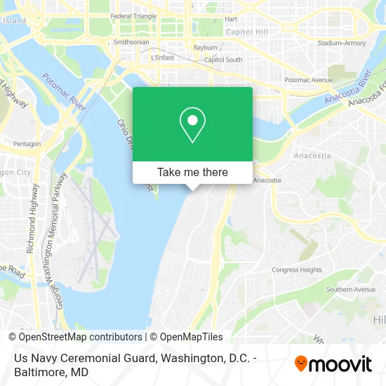 Us Navy Ceremonial Guard map