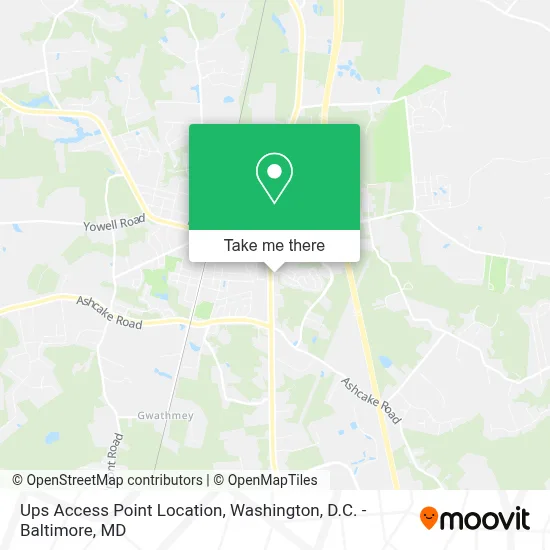 Ups Access Point Location map