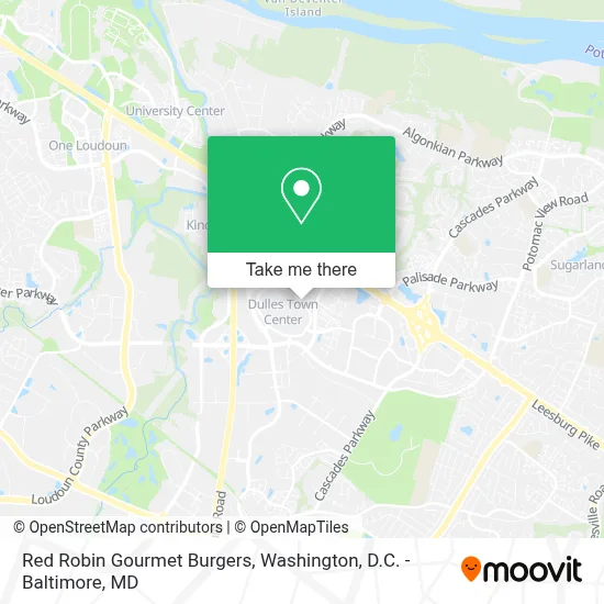 Red Robin Gourmet Burgers map