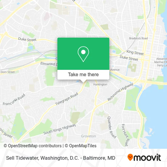 Sell Tidewater map