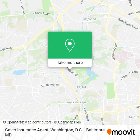 Geico Insurance Agent map