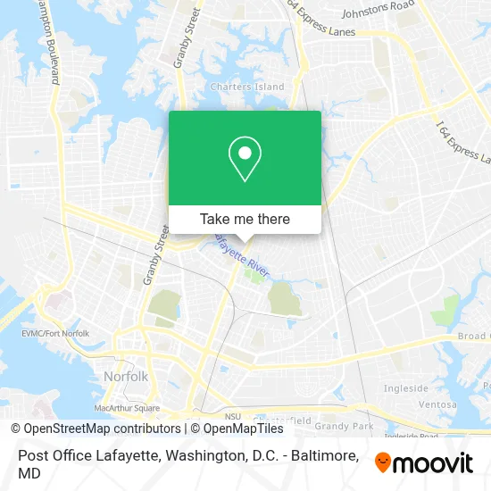 Post Office Lafayette map
