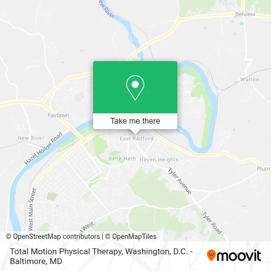 Total Motion Physical Therapy map