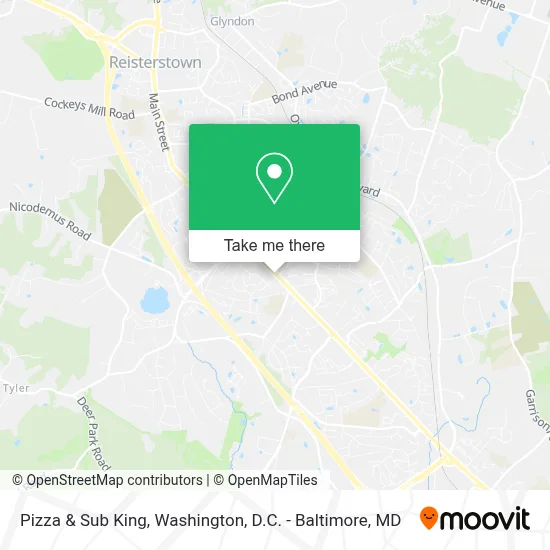 Pizza & Sub King map