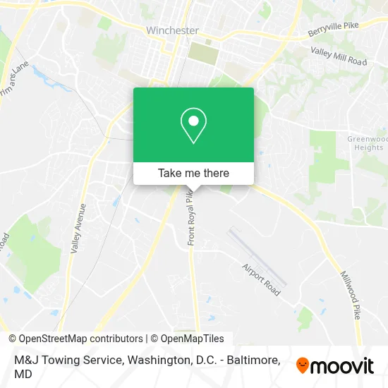 M&J Towing Service map