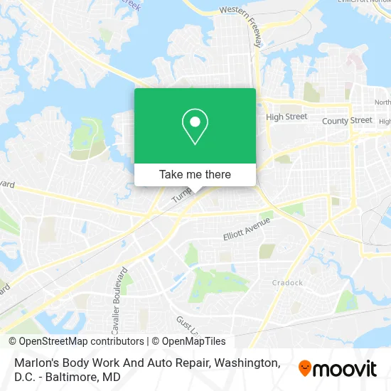 Marlon's Body Work And Auto Repair map