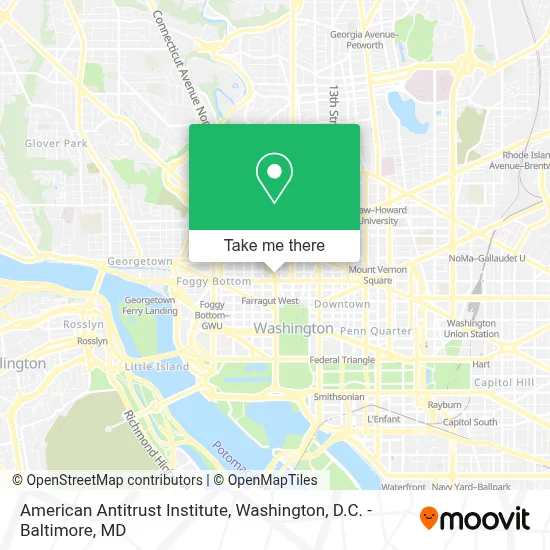 American Antitrust Institute map