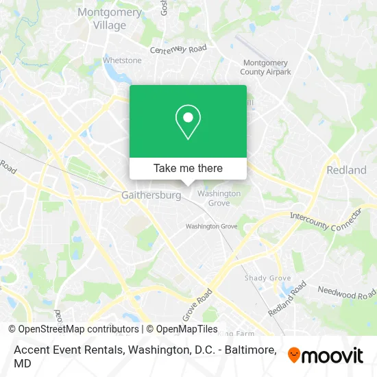 Accent Event Rentals map