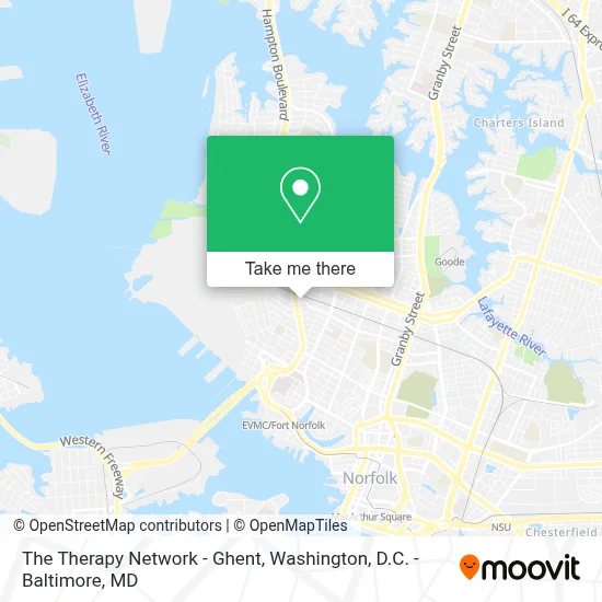 The Therapy Network - Ghent map