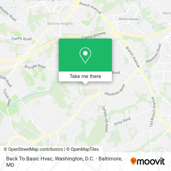 Mapa de Back To Basic Hvac