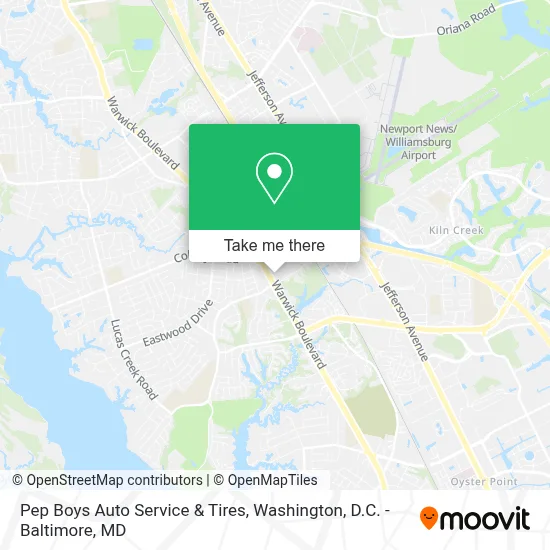 Pep Boys Auto Service & Tires map