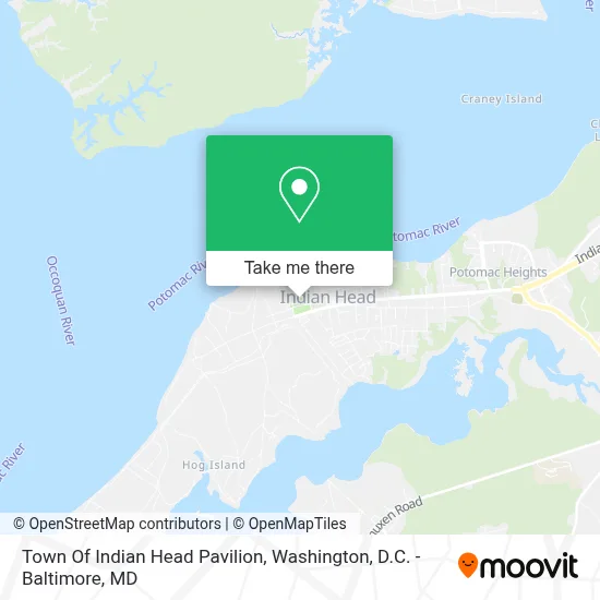 Town Of Indian Head Pavilion map