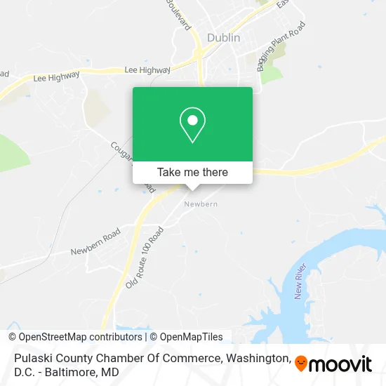 Pulaski County Chamber Of Commerce map