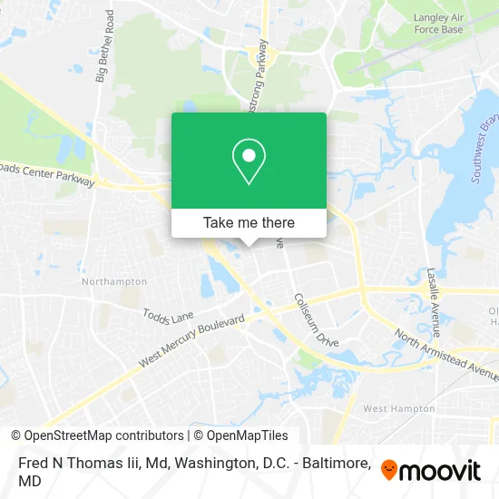 Fred N Thomas Iii, Md map