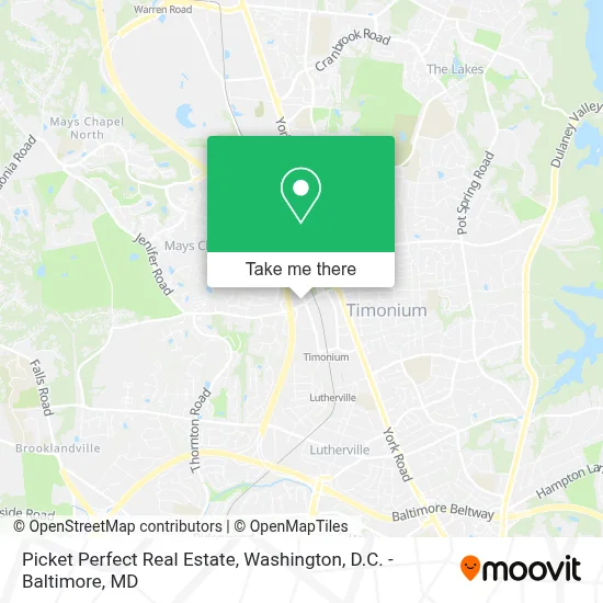 Picket Perfect Real Estate map
