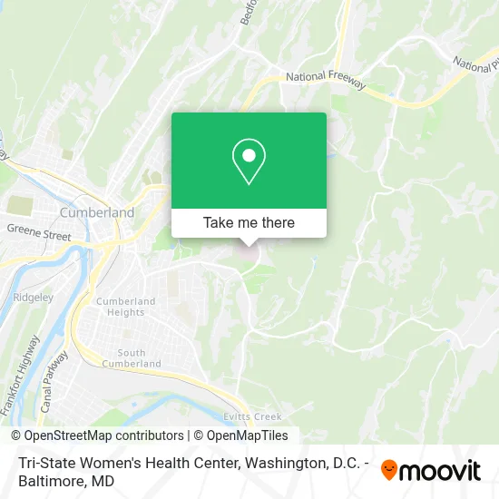 Tri-State Women's Health Center map