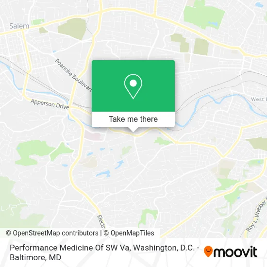 Performance Medicine Of SW Va map
