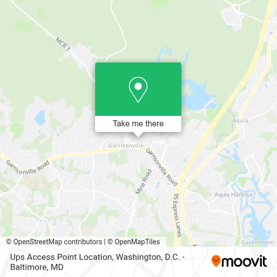 Ups Access Point Location map