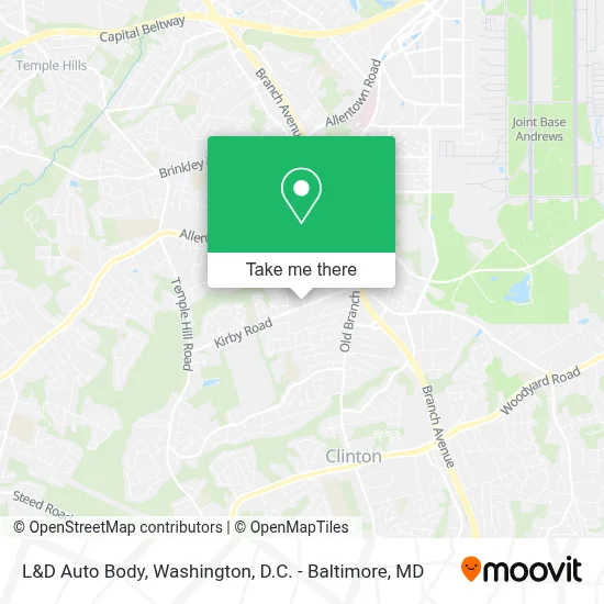 L&D Auto Body map