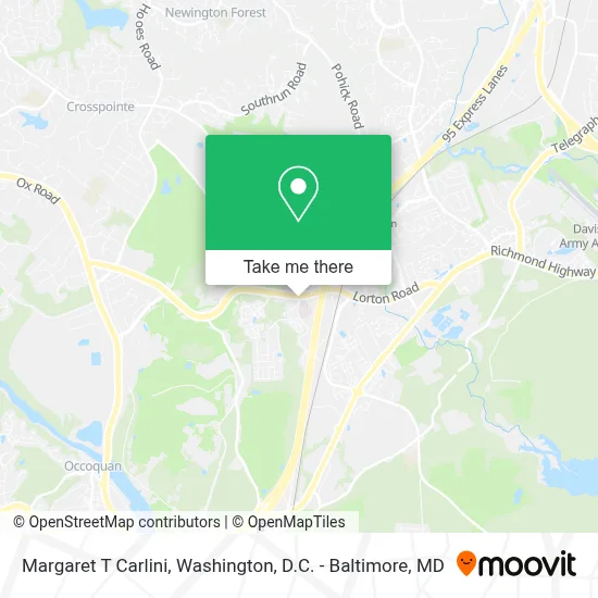 Margaret T Carlini map